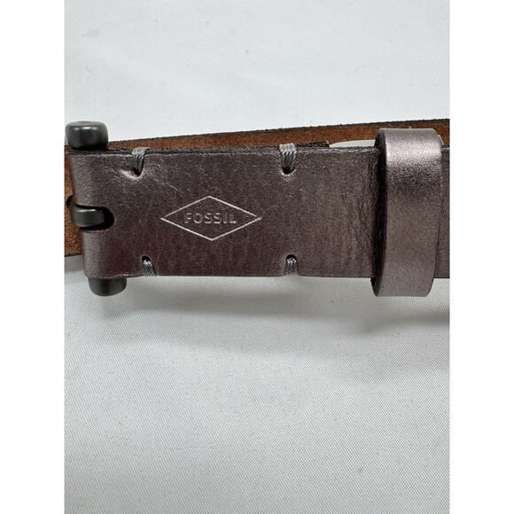Fossil Bronze Leather Belt Western - Picture 5 of 7